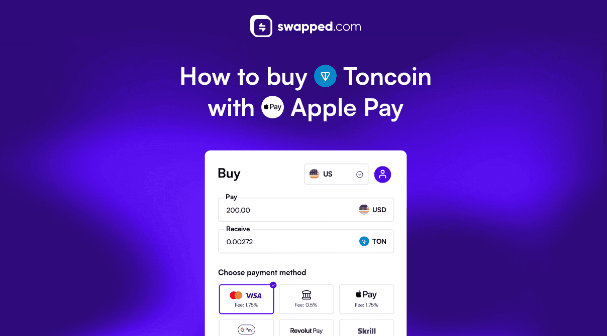 How to buy Toncoin (TON) with Apple Pay