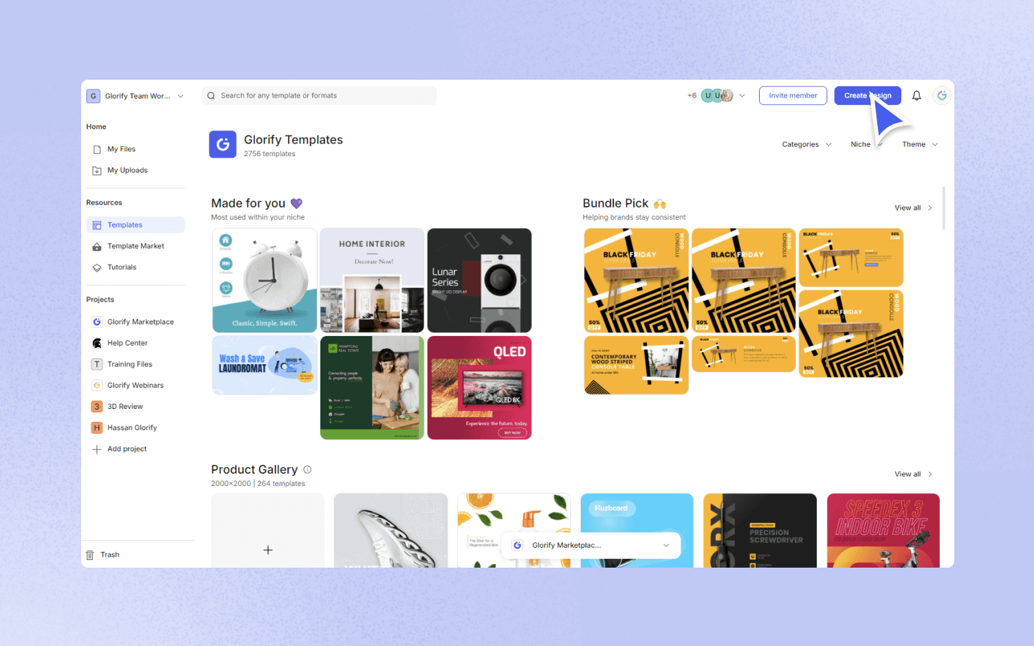 Glorify templates library