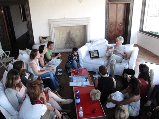 Sesto Giorno lecture with students
