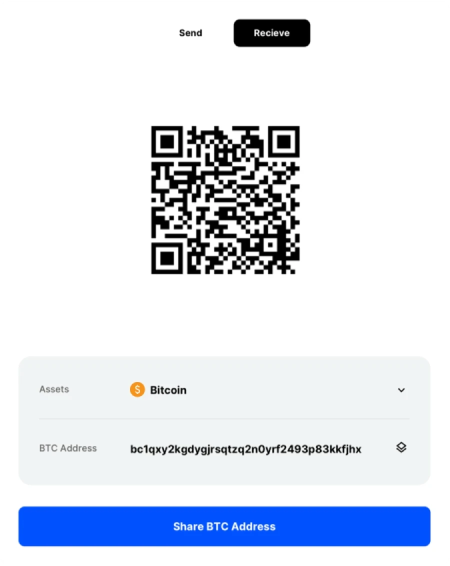 Recieve Crypto QR