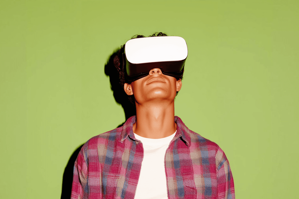 Man with VR Headset