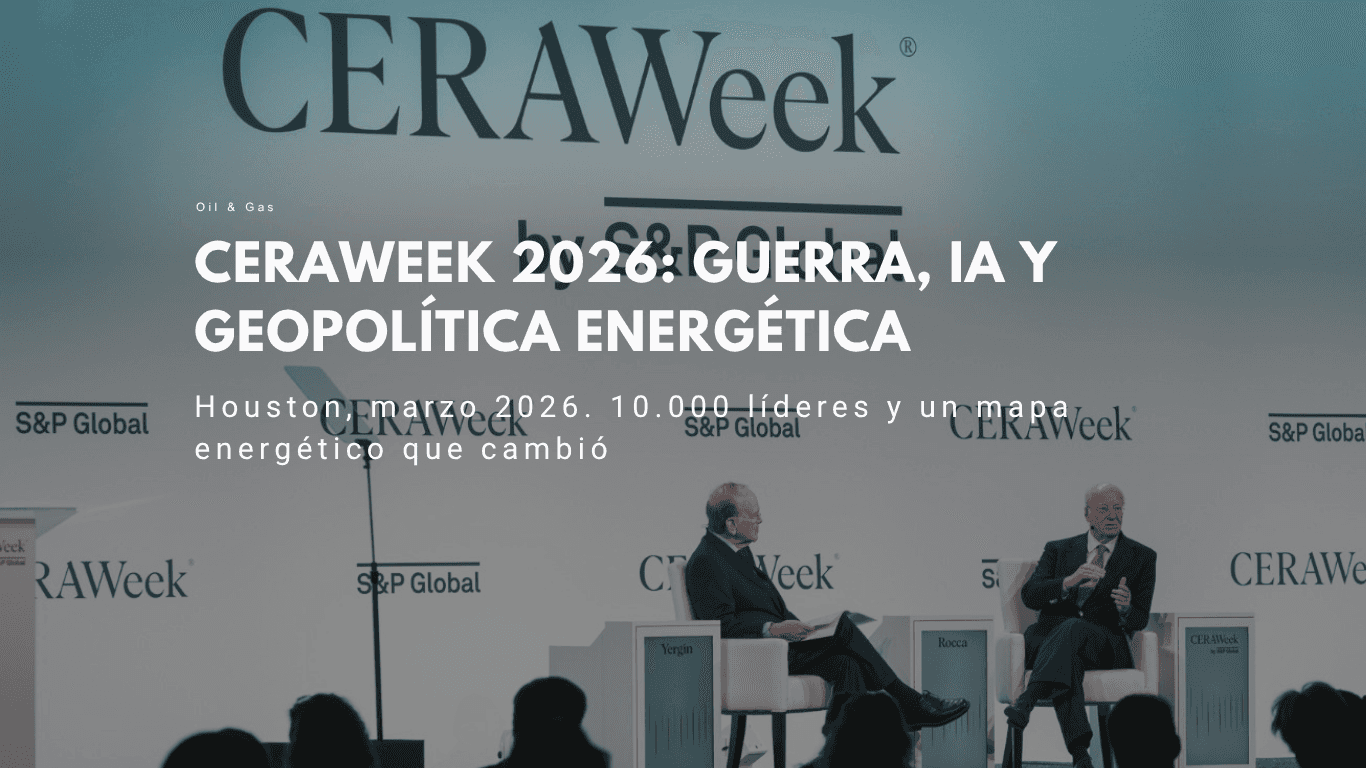 Conferencia CERAWeek 2026 en Houston, Texas — panel de líderes energéticos globales