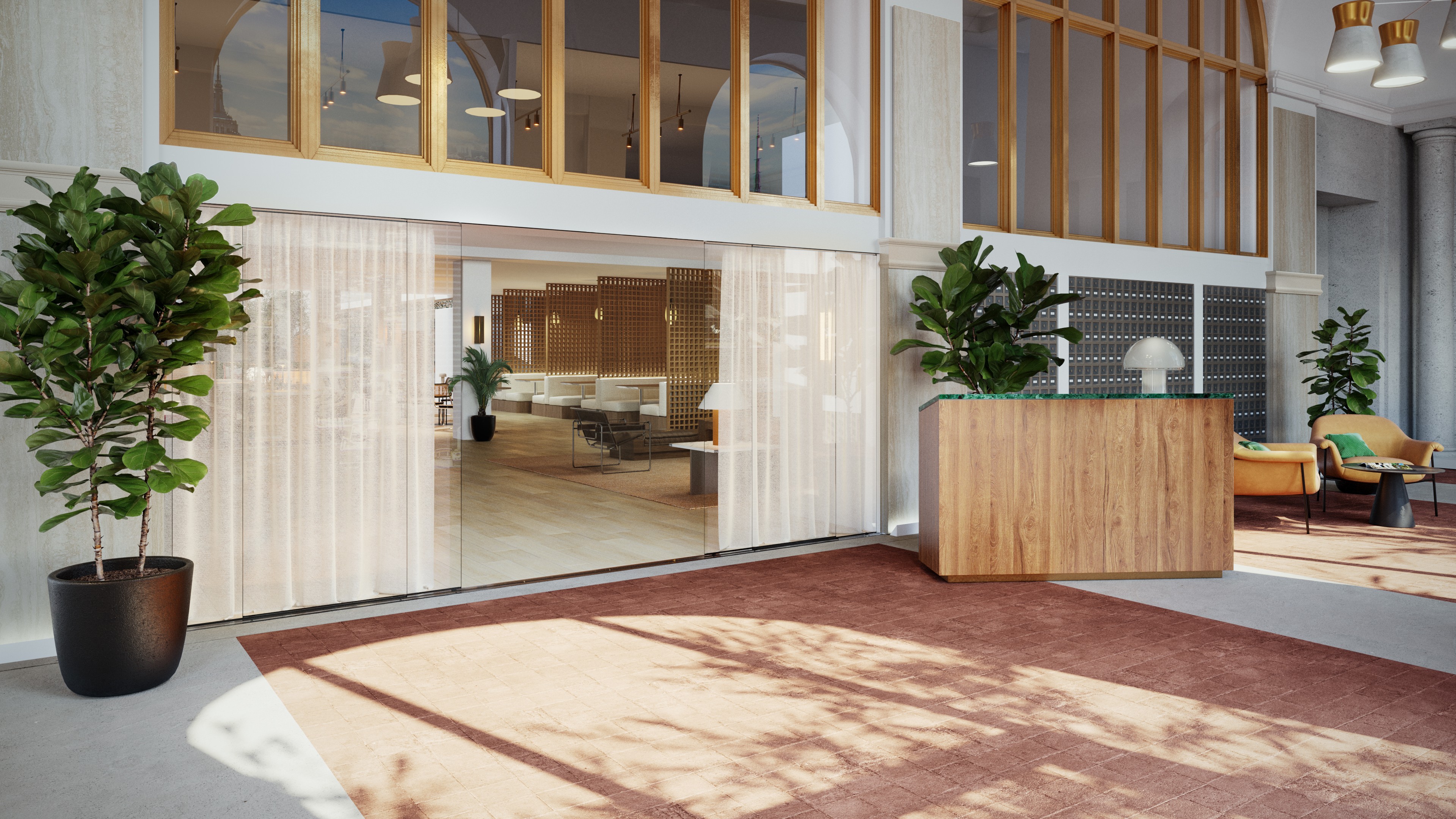 Atlantic Workclub open workspace interior