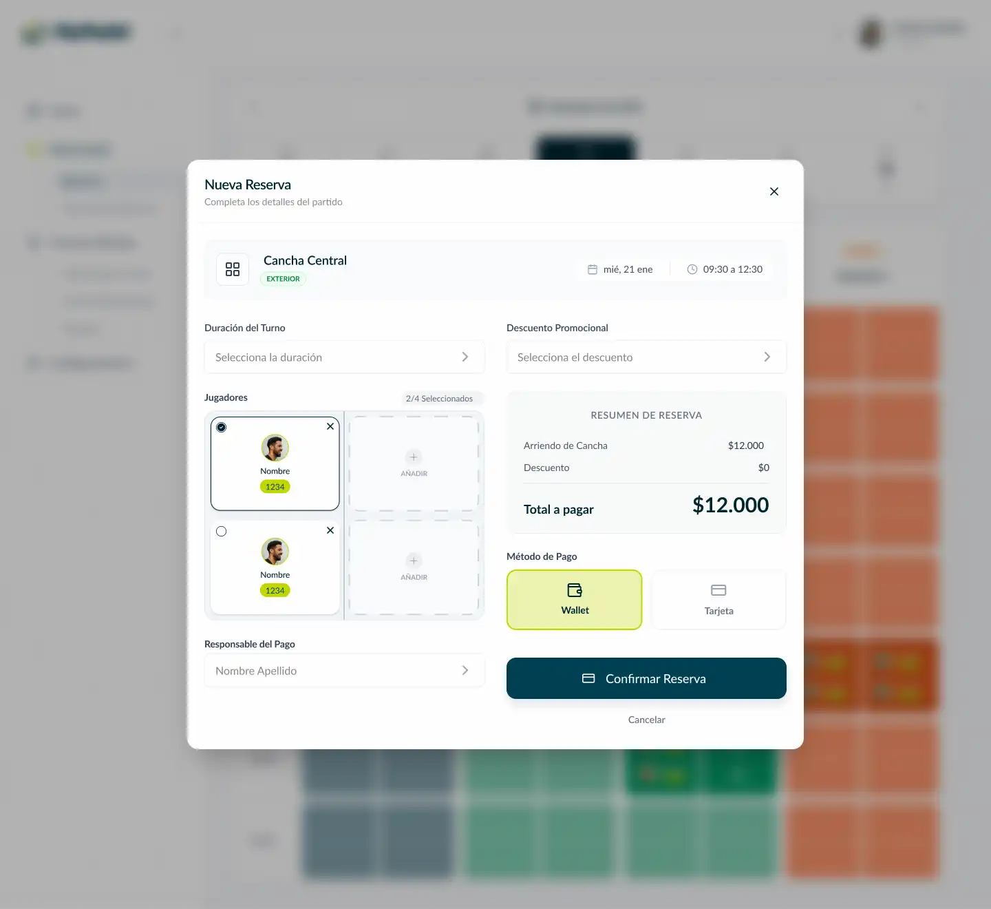 Image of recent transaction card