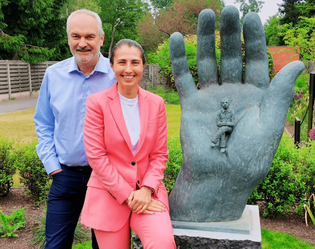 Jürgen Ingels and Natalia Khamraeva want to automate the auditing world together. ©Auditstage