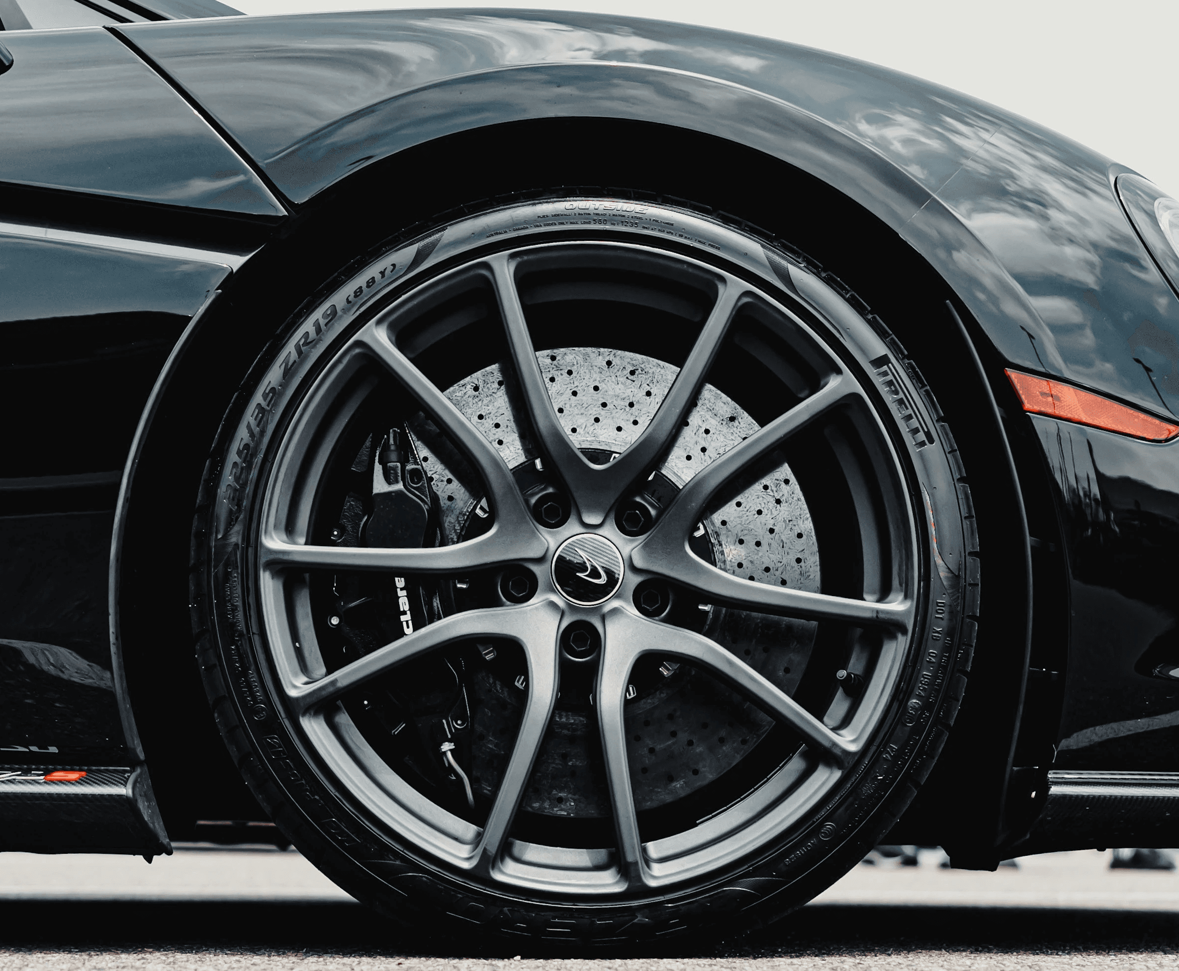 black ferrari 458 italia on road