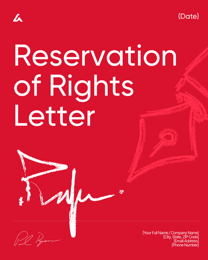 Reservation of Rights Letter