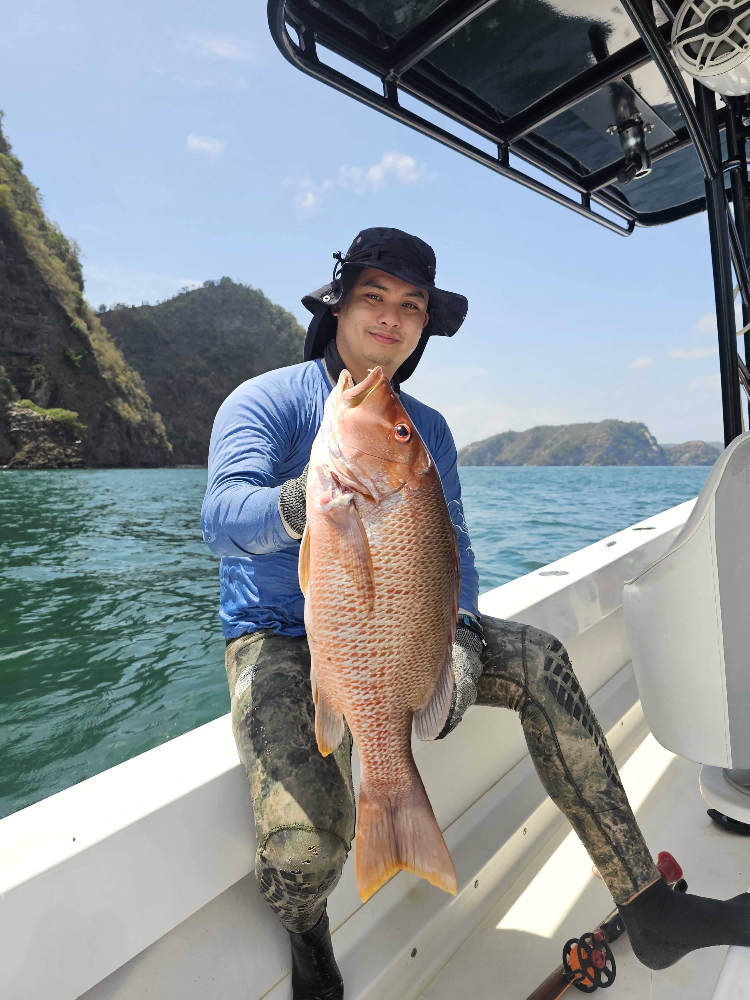 A man holding a Red Snapper