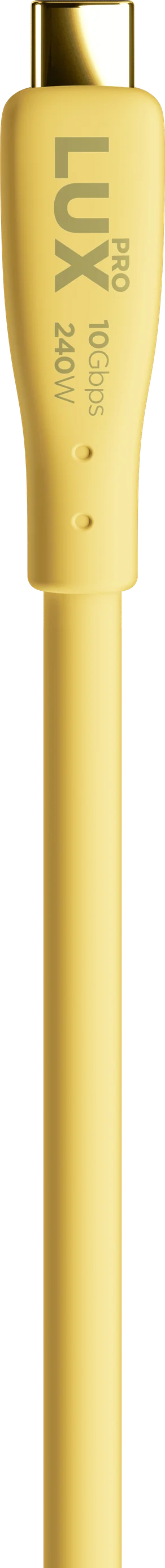 Lux Pro USB-C cable in Sunshine Yellow
