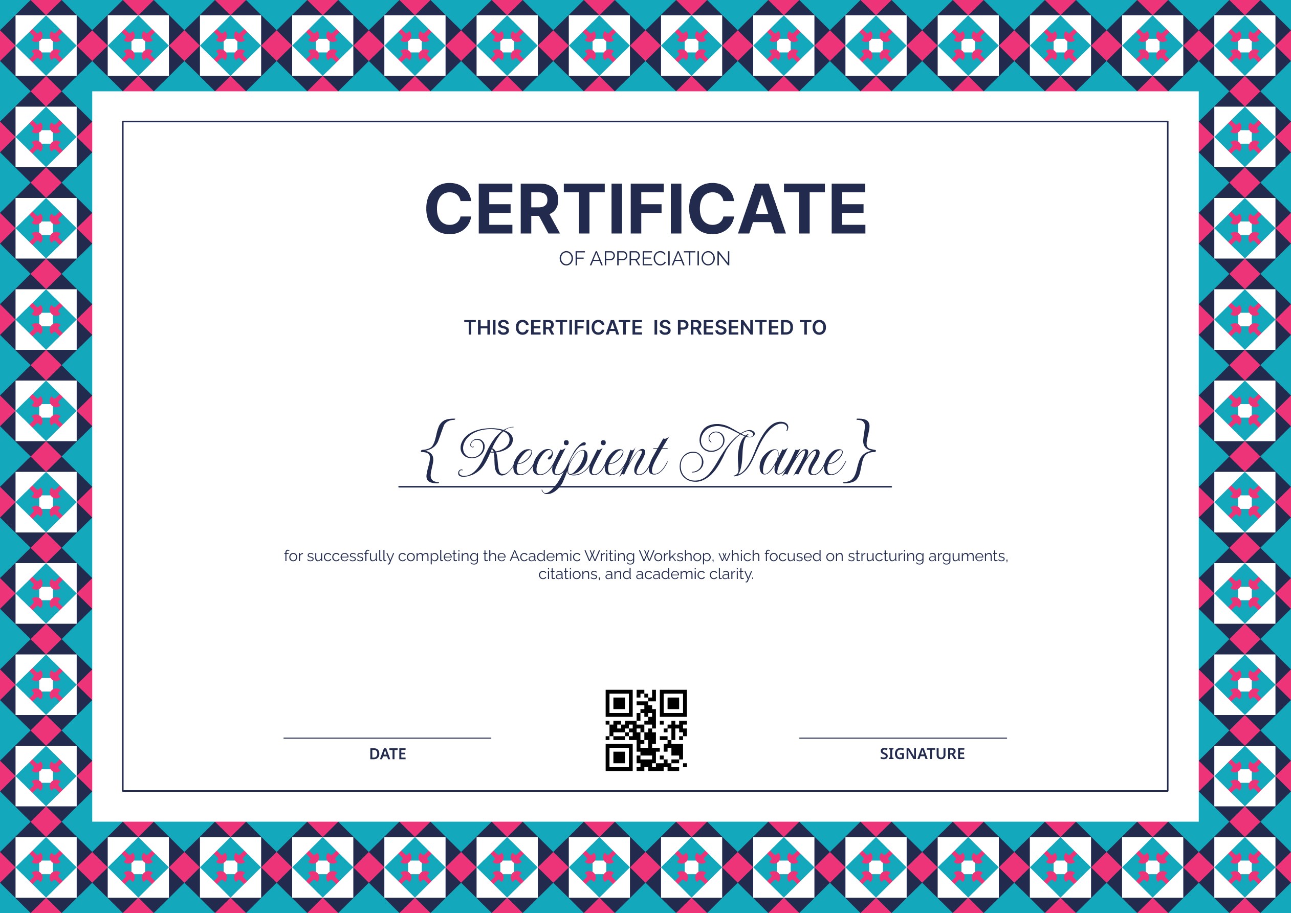 Wauld - Traditional and creative certificate of appreciation template