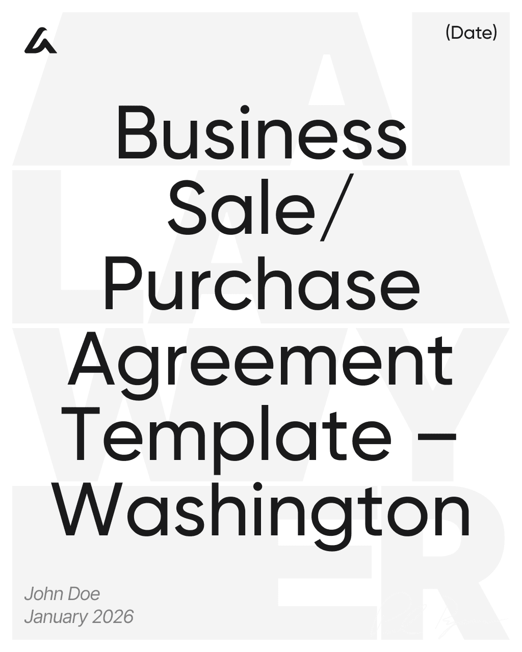 Business Sale/Purchase Agreement Template – Washington