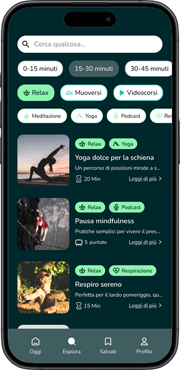 Results of the "Be inspired" function