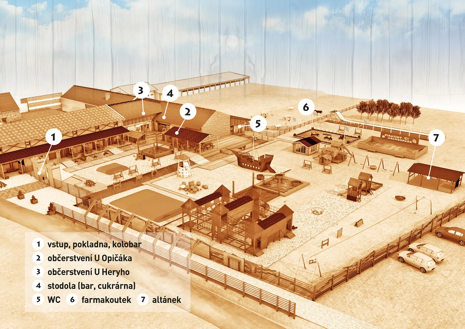Mapa parku Heroland