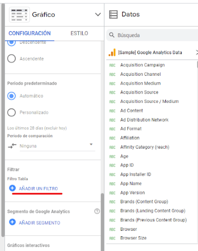 Dashboard Google Data Studio