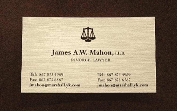 attorney business card