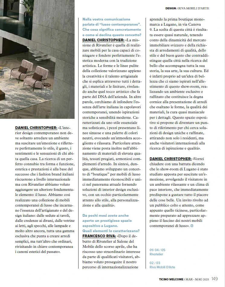 Interview of Ticino welcome to Francesco Riva and daniel Christopher 4