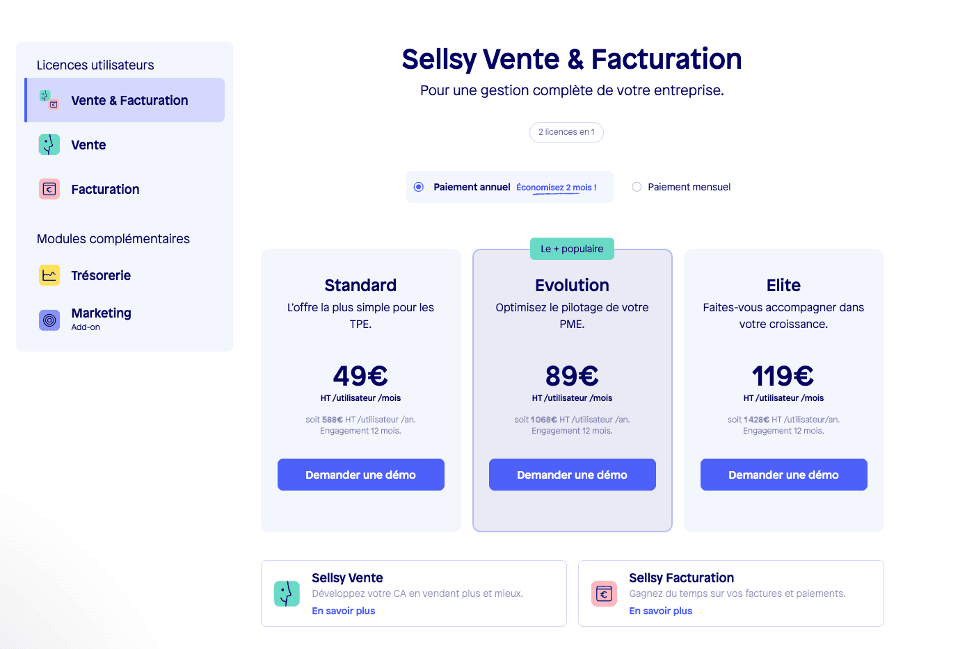 Sellsy CRM Avis - prix tarifs