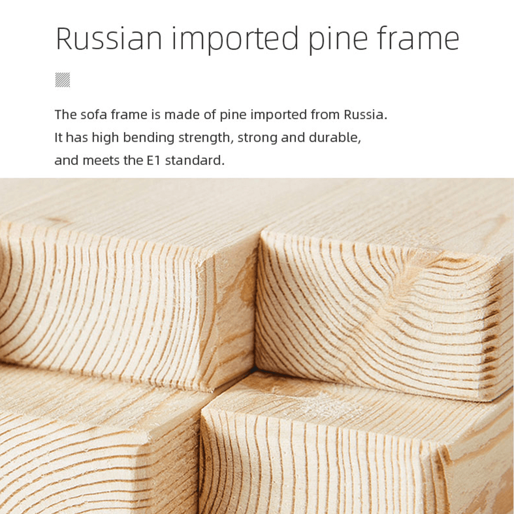 Russian imported pine wood frame blocks – natural grain solid pine timber with high bending strength, durable construction, and E1 standard compliance for sofa frames