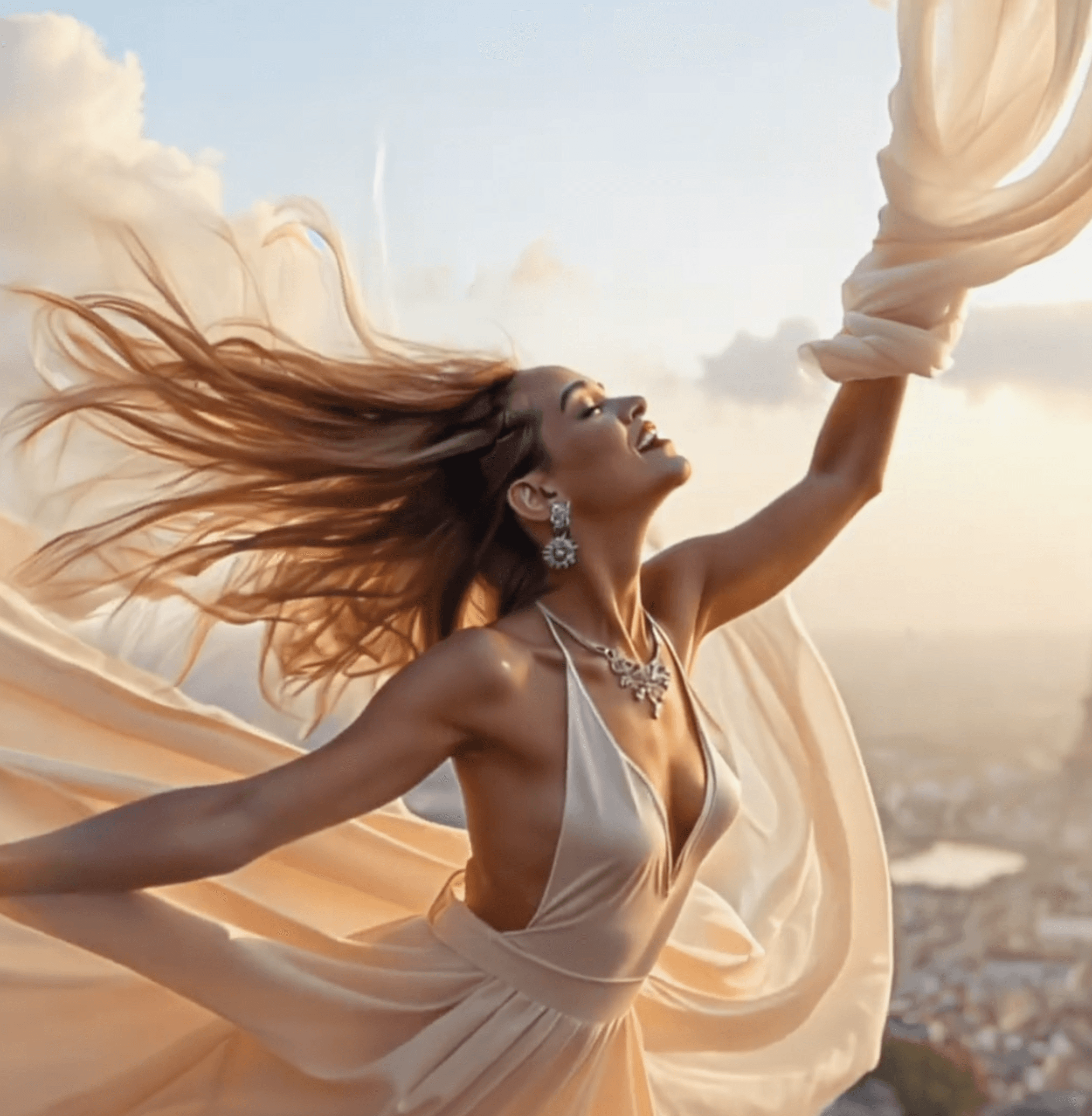 Dom Pérignon vineyards from the sky