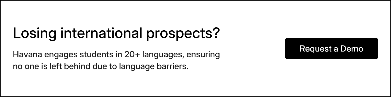 Losing international prospects?