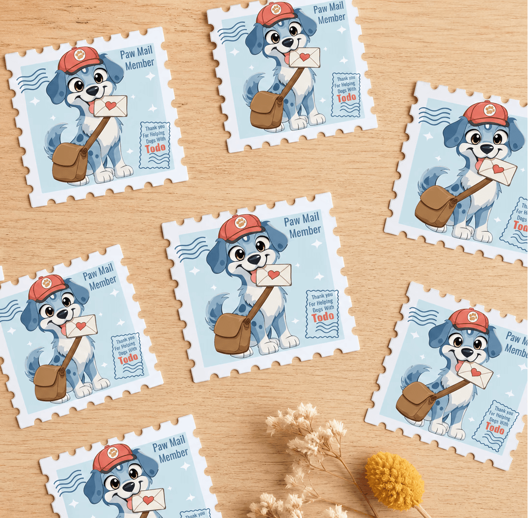 Todo The Dog Member Sticker Kisscut Mail Club Gift