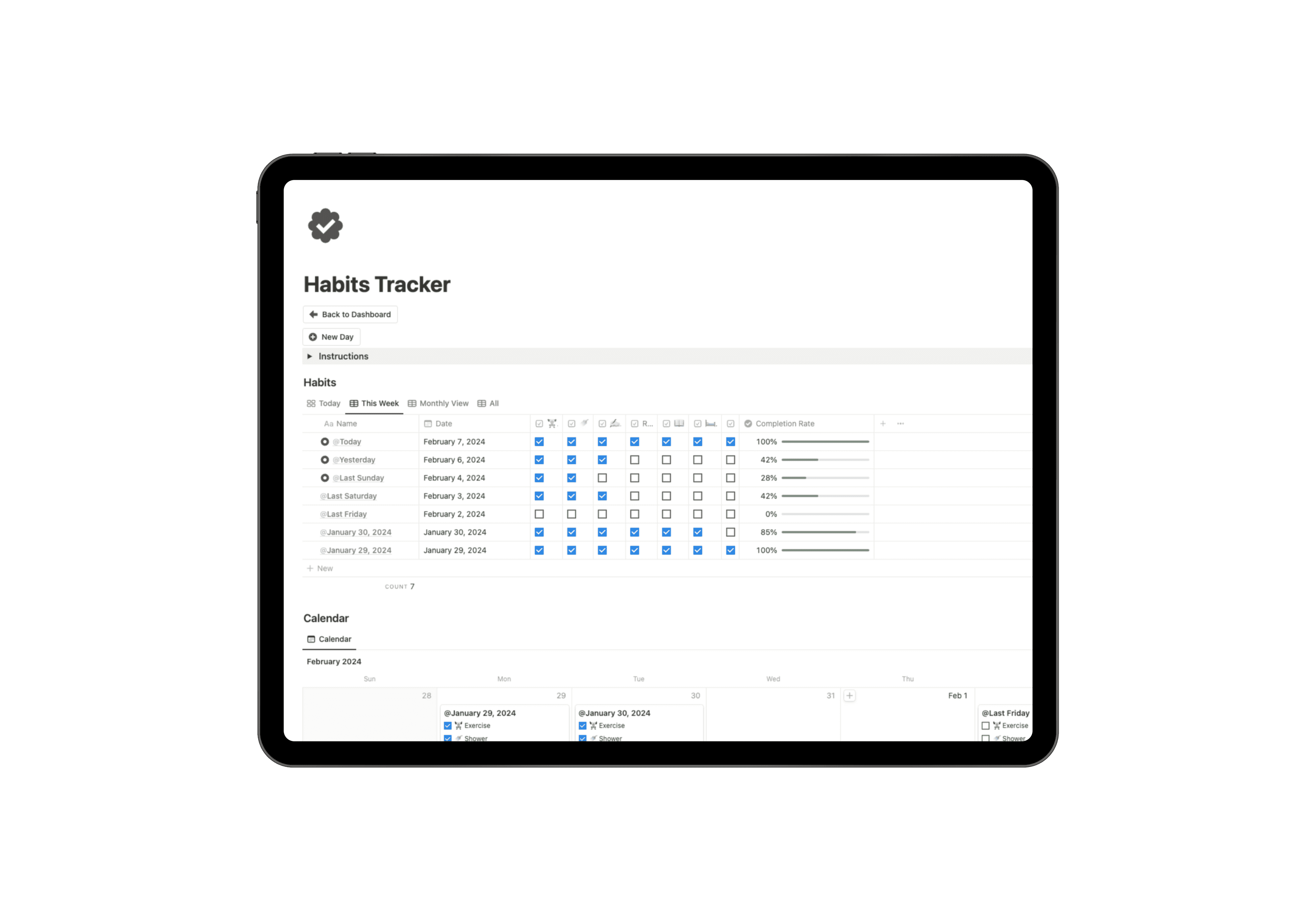 Habits Tracker