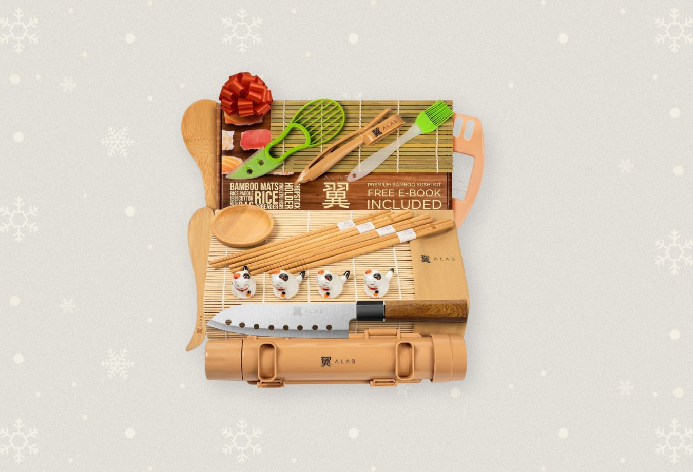 Sushi kit for gifting to a boater fishing