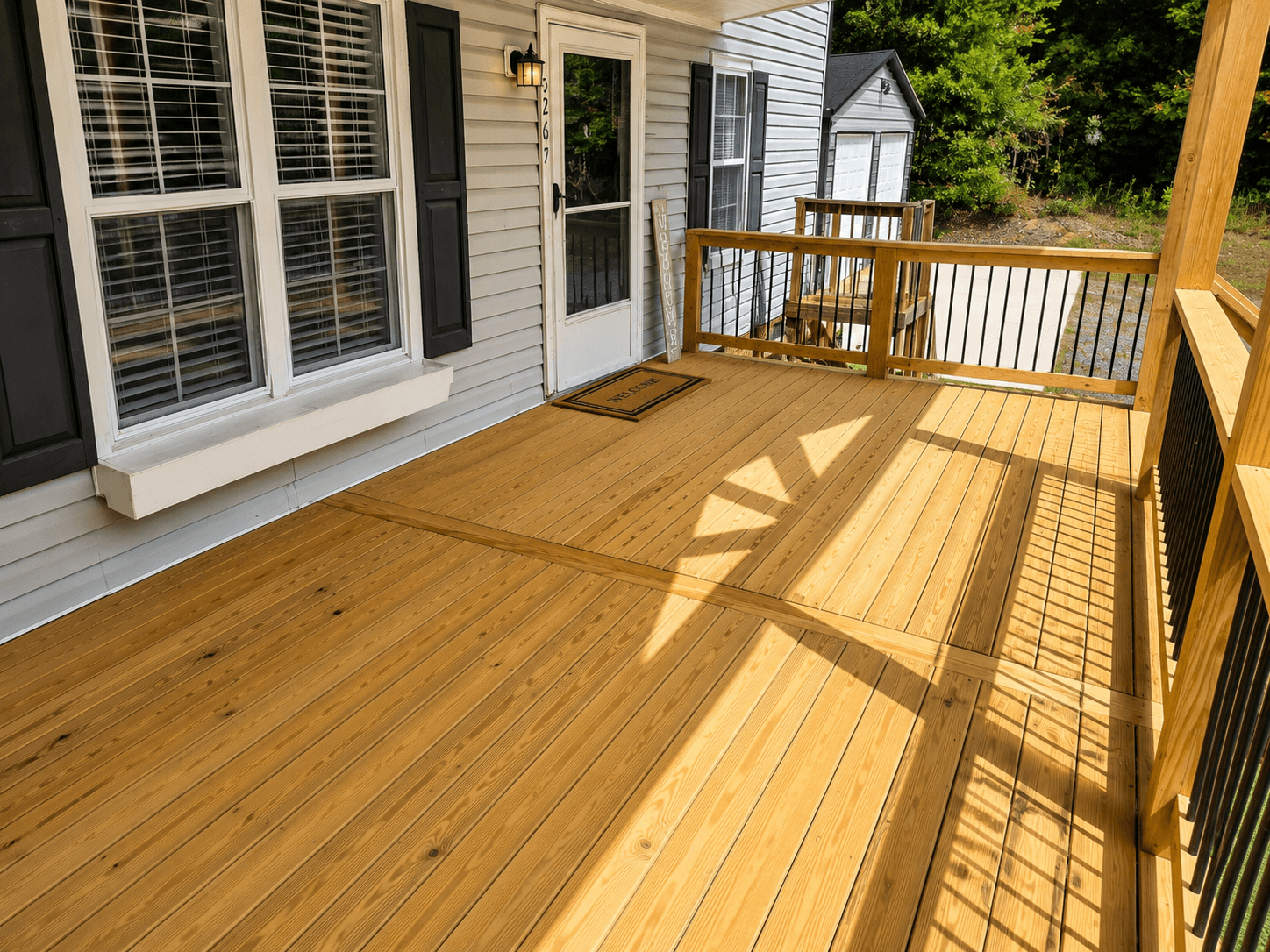 Wood Deck Built for comfort