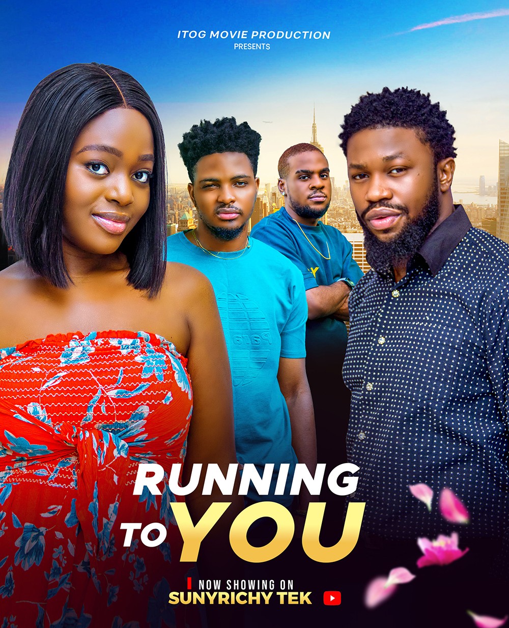 Poster for running to you movie