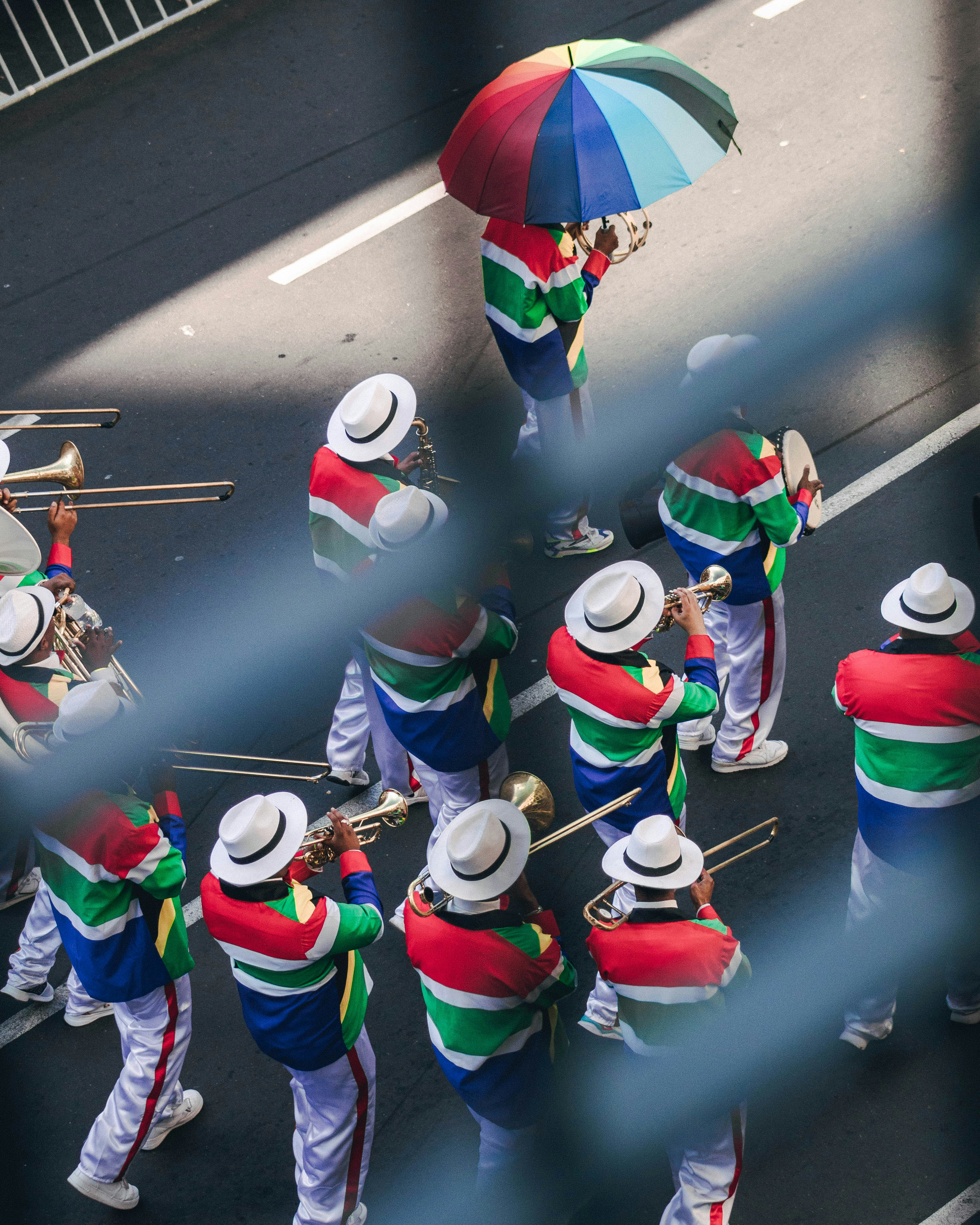 People parading in South Africa
