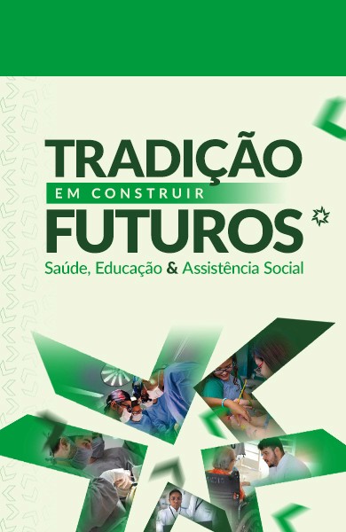 Logotipo FUVS com texto de apoio, ao fundo uma foto do prédio da instituição, ao lado direito do banner 3 pessoas, incluindo uma estudante, um médico e um aluno do ensino fundamental.