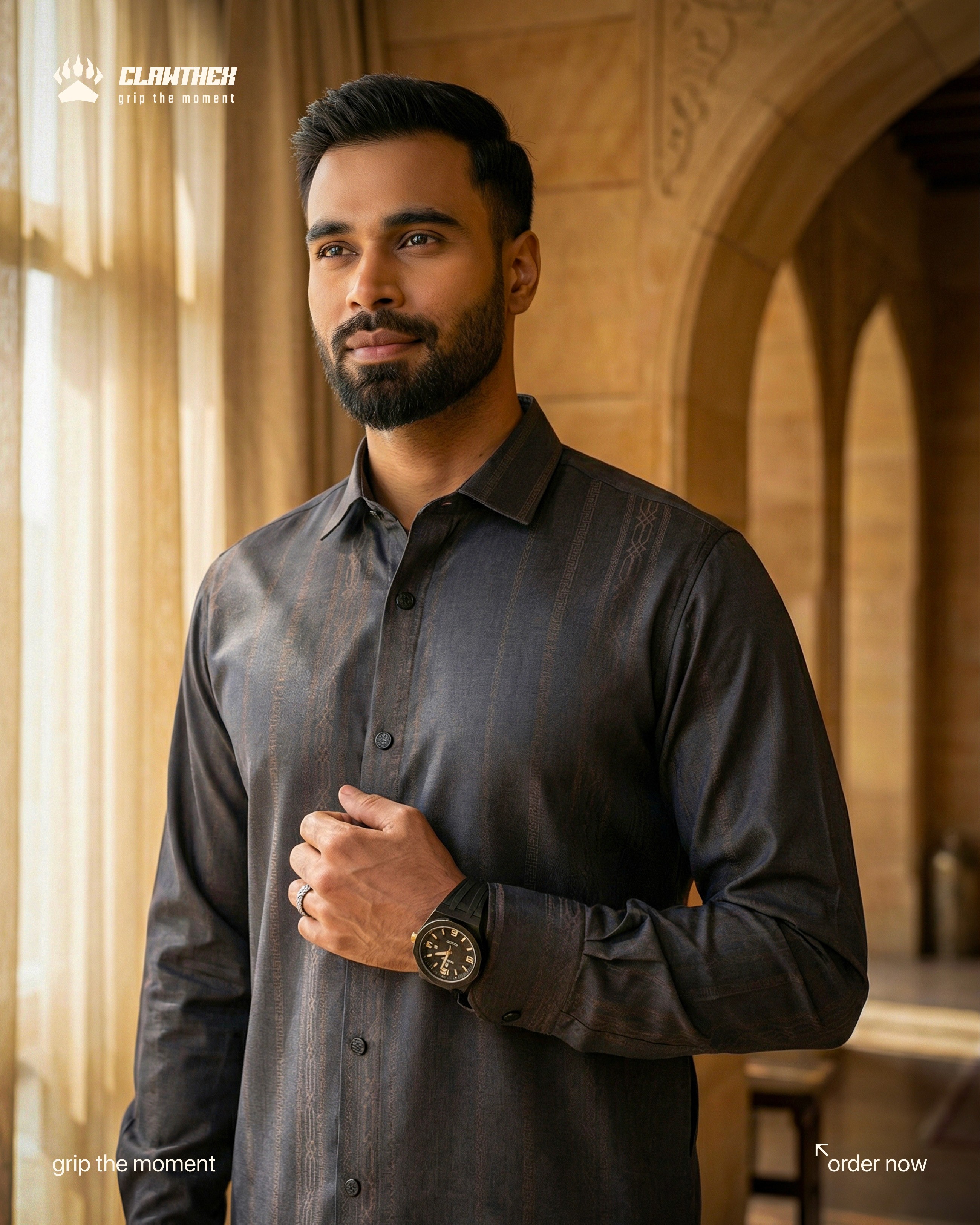 white button up shirt on clothes hanger