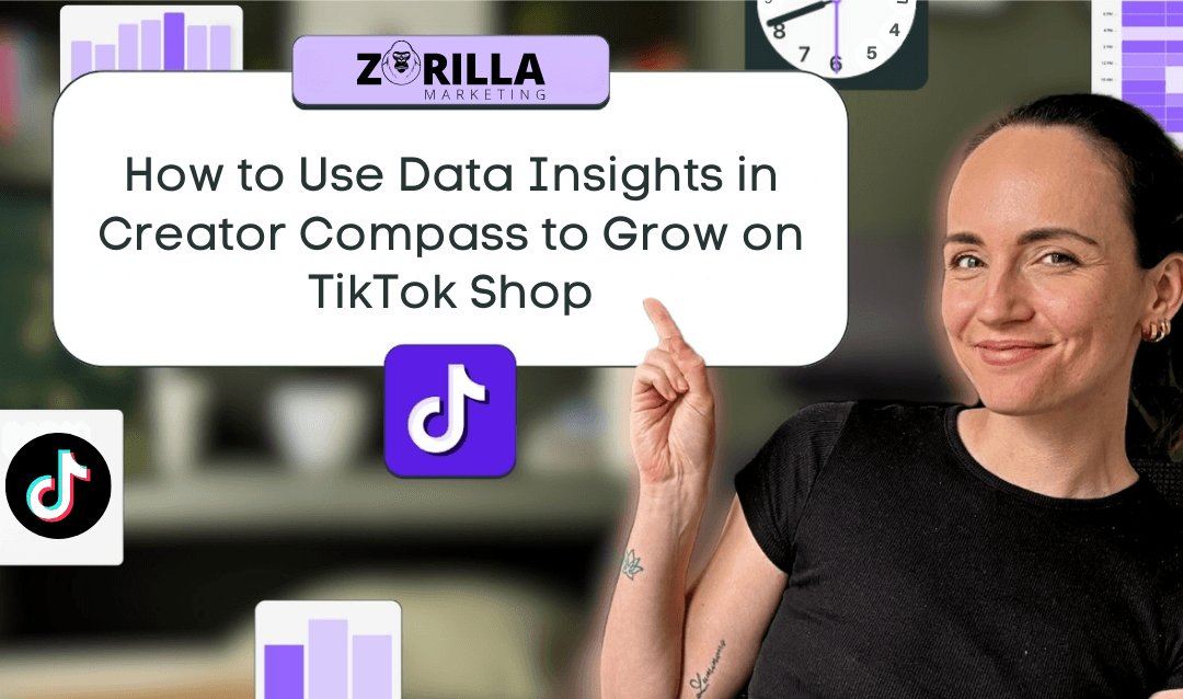 Explaining how creators can use Creator Compass data insights to grow sales on TikTok Shop.