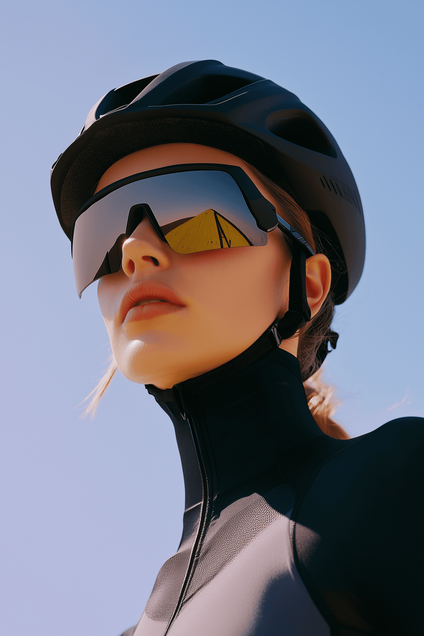 Cyclist in Gray Elegance Vave BG