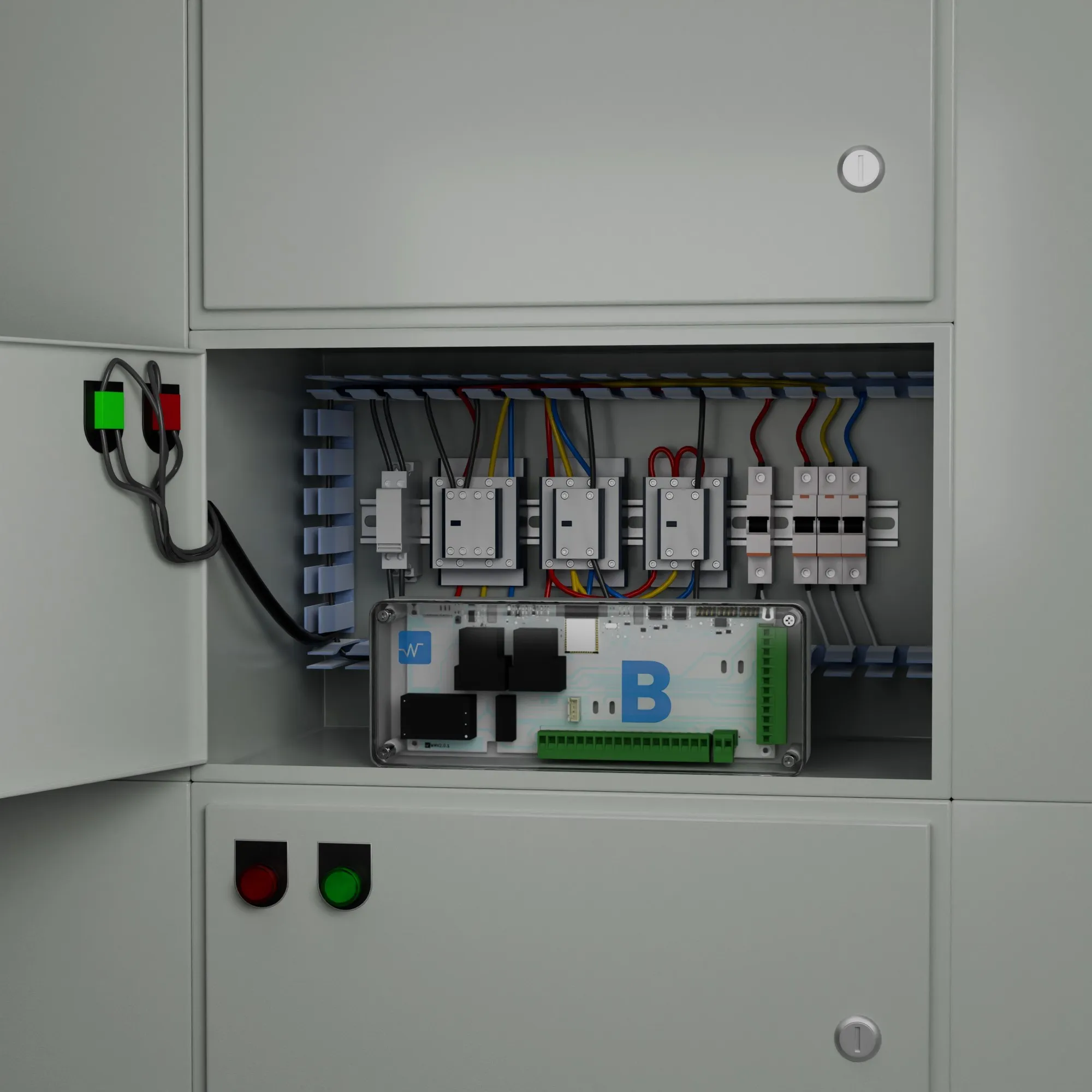 Waltr B in a motor starter panel