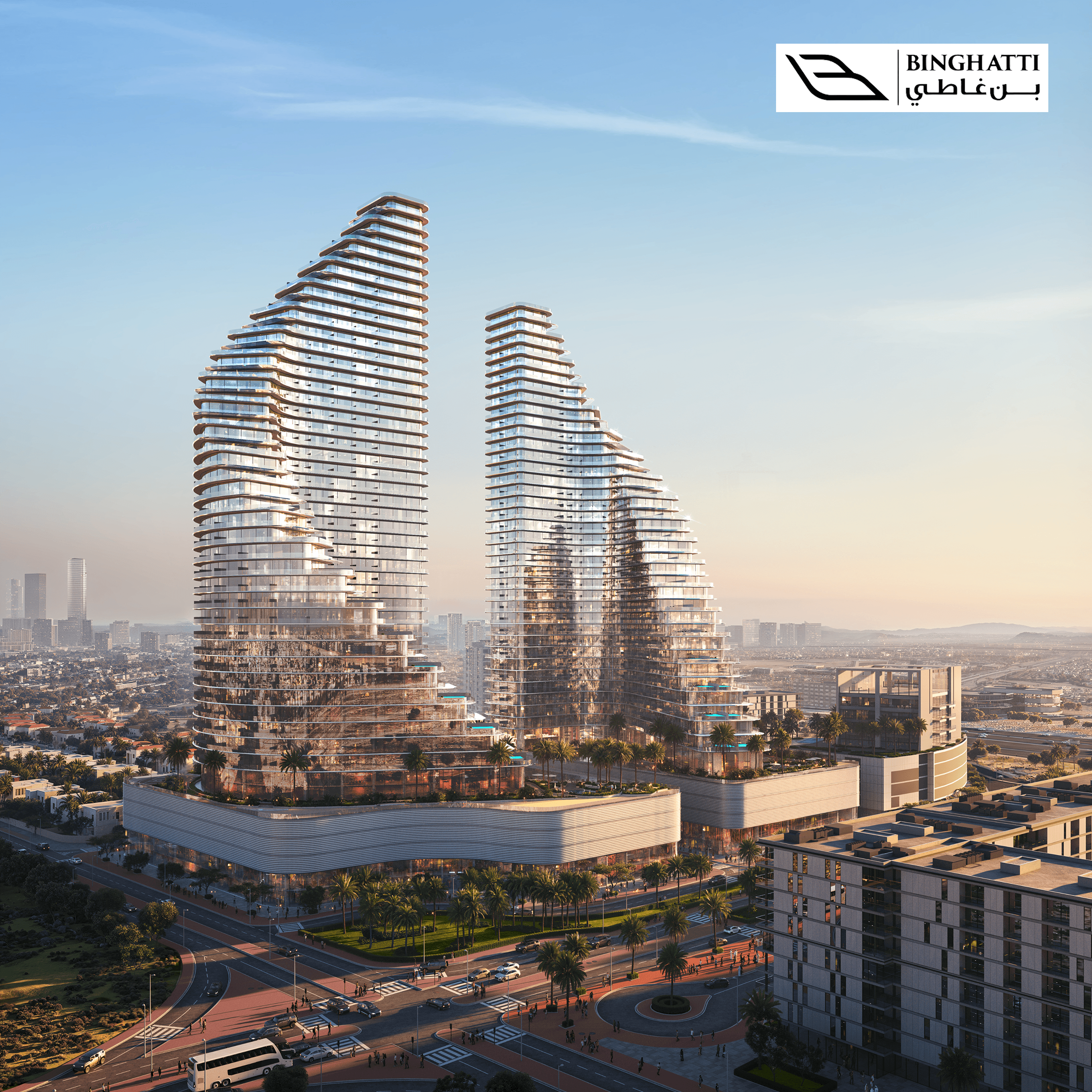 Binghatti Flare at JVT, Dubai developed by Binghatti Developers offers studios to 4BR apartments starting from AED 800K / ₹1.93 Cr*.