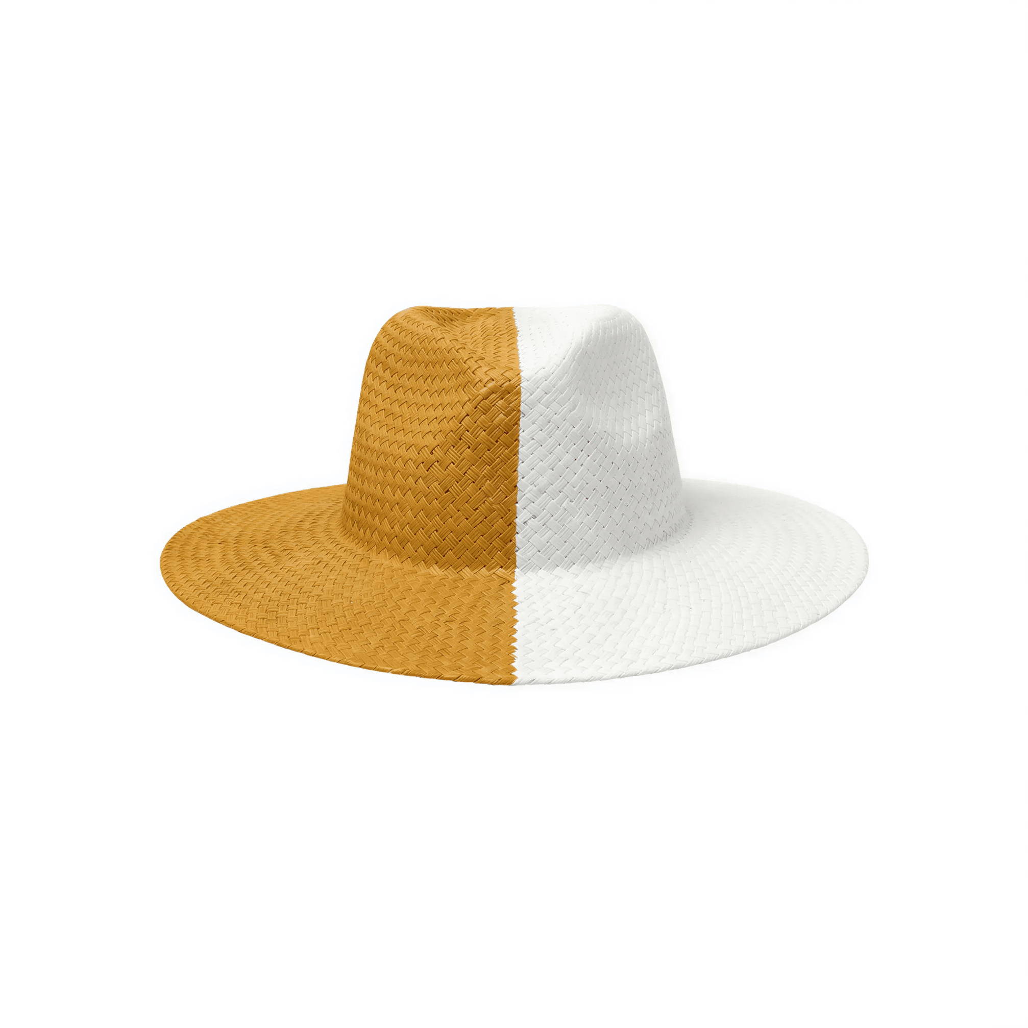 Gold and White Hat