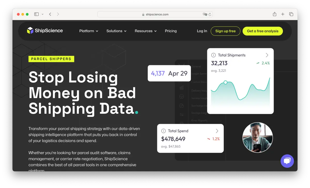 shipscience parcel audit software