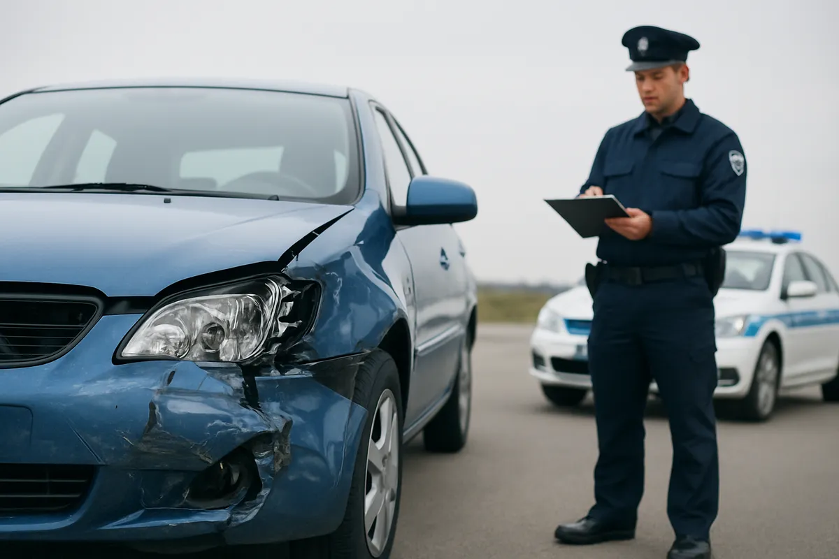 Unfallbericht Polizei Anspruch example