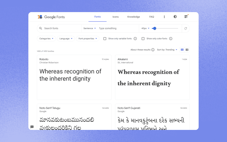 Google Fonts