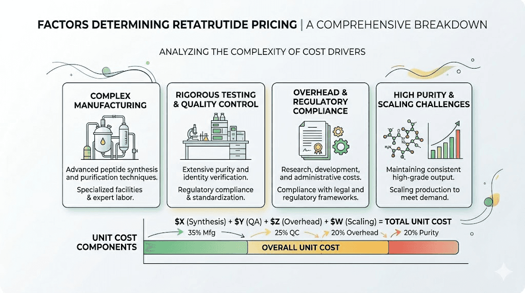 Factors that determine retatrutide cost and quality