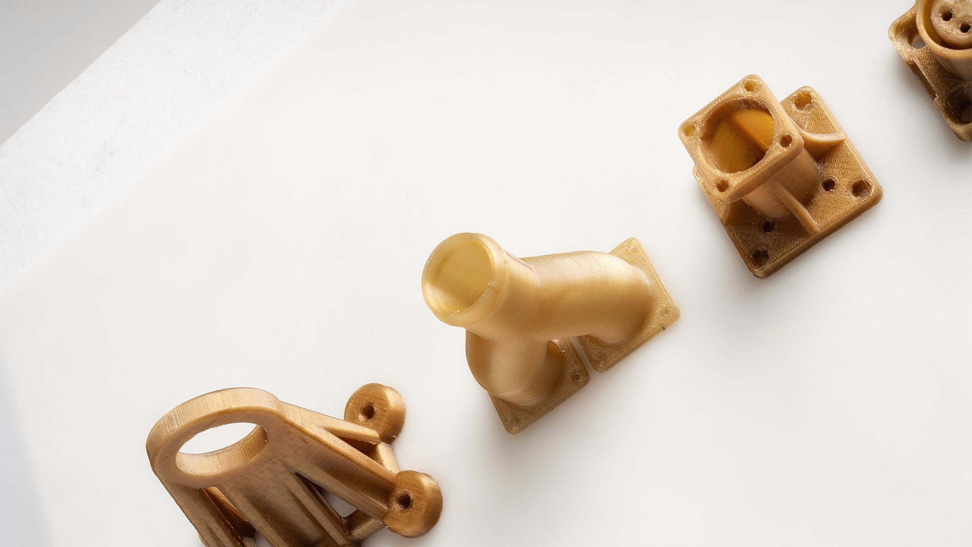 Production-ready 3D printed components designed for functional, real-world applications.