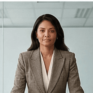 Portrait photo of a real estate professional giving a testimonial about Vistare’s AI-powered visuals