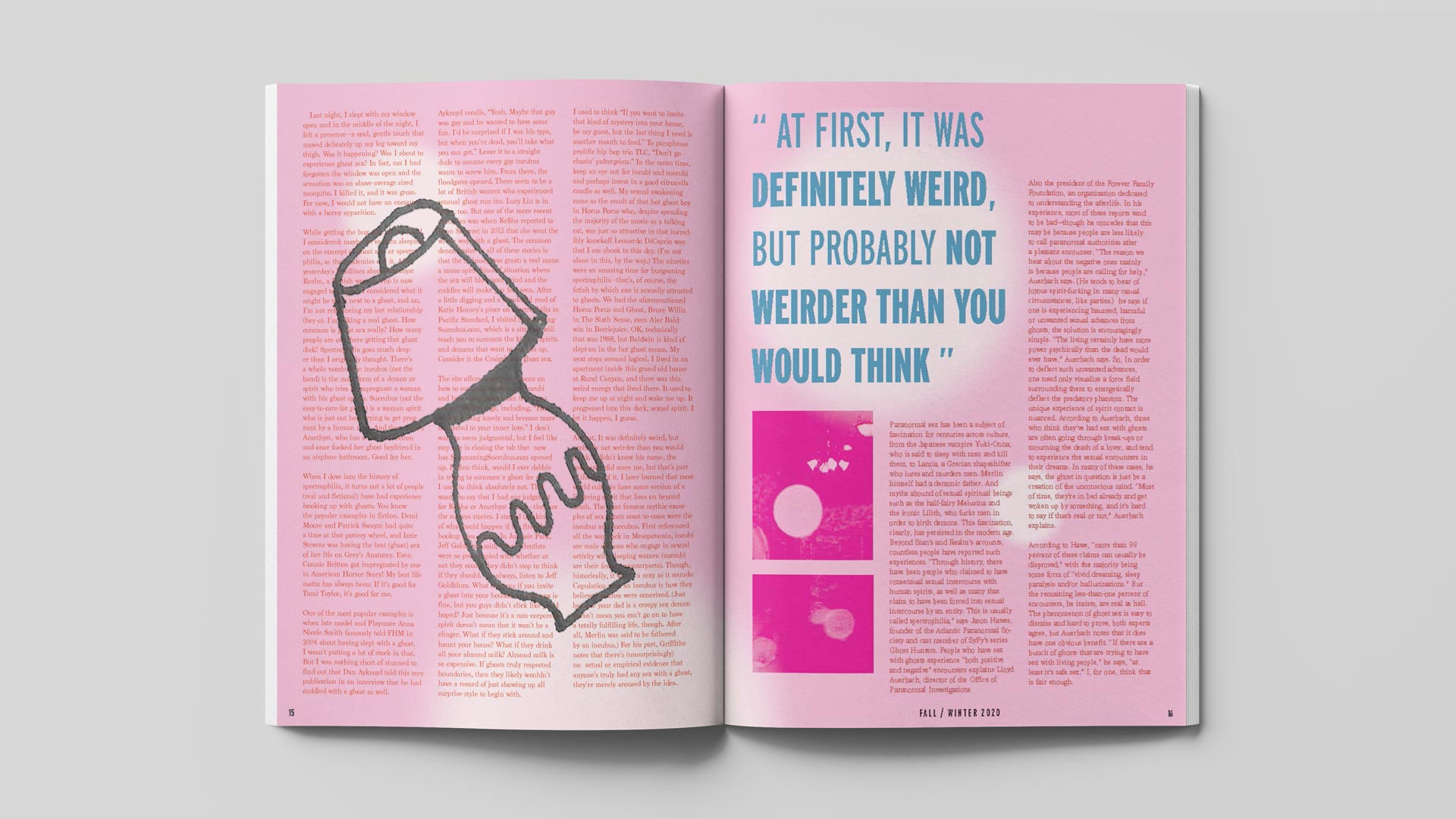 Lurk Magazine spreads by Julia Hummel