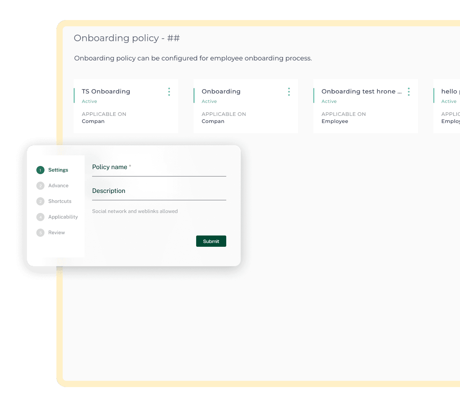 hrone hrms dashboard