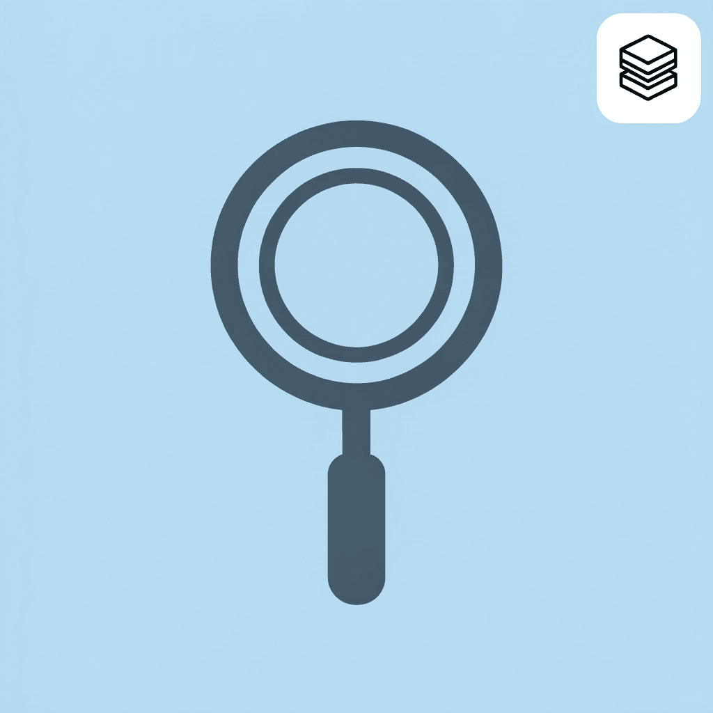 Magnifying glass icon highlighting workflow friction as the root cause of slow literature reviews