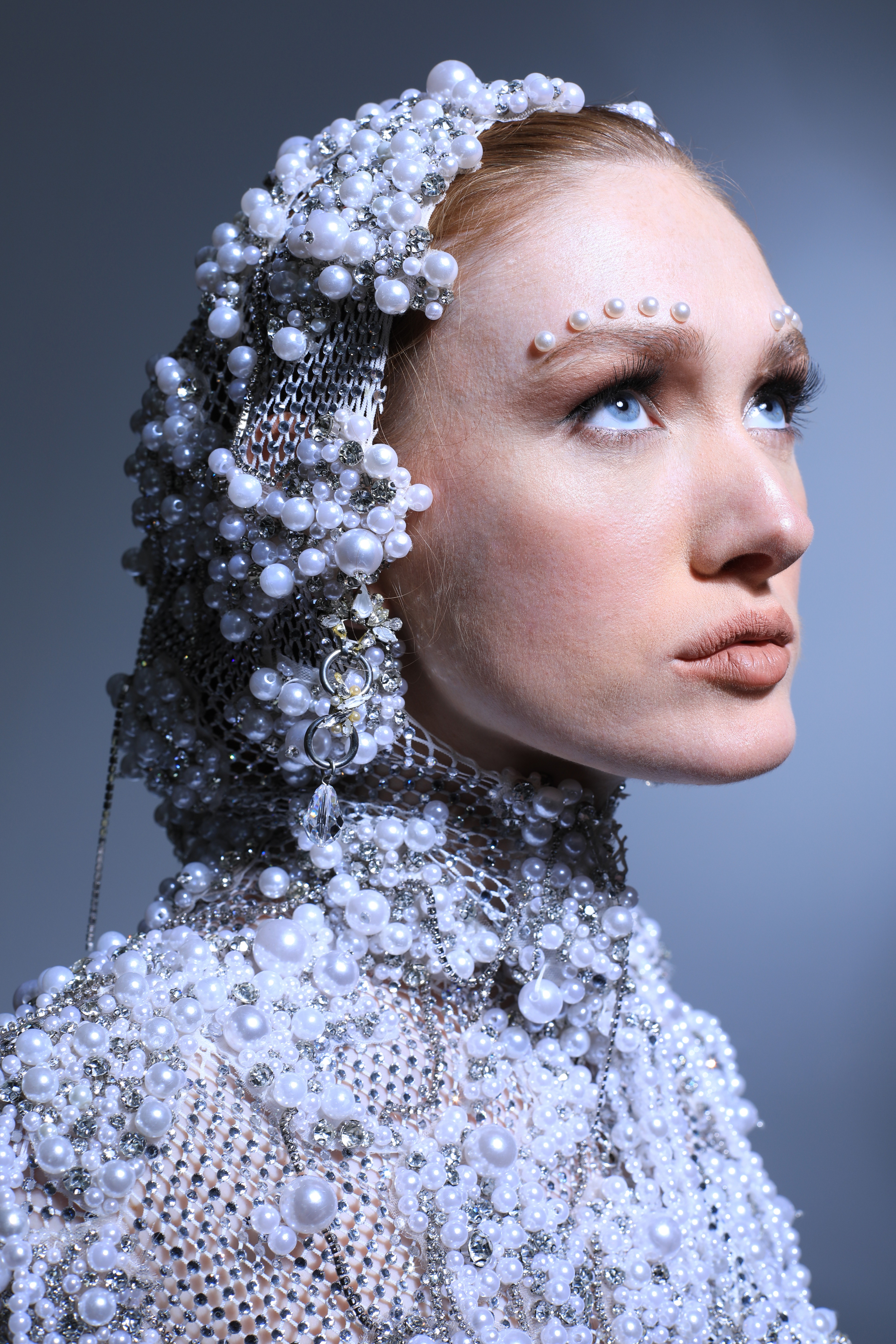 Snow-capped mountains viewed through a car window.