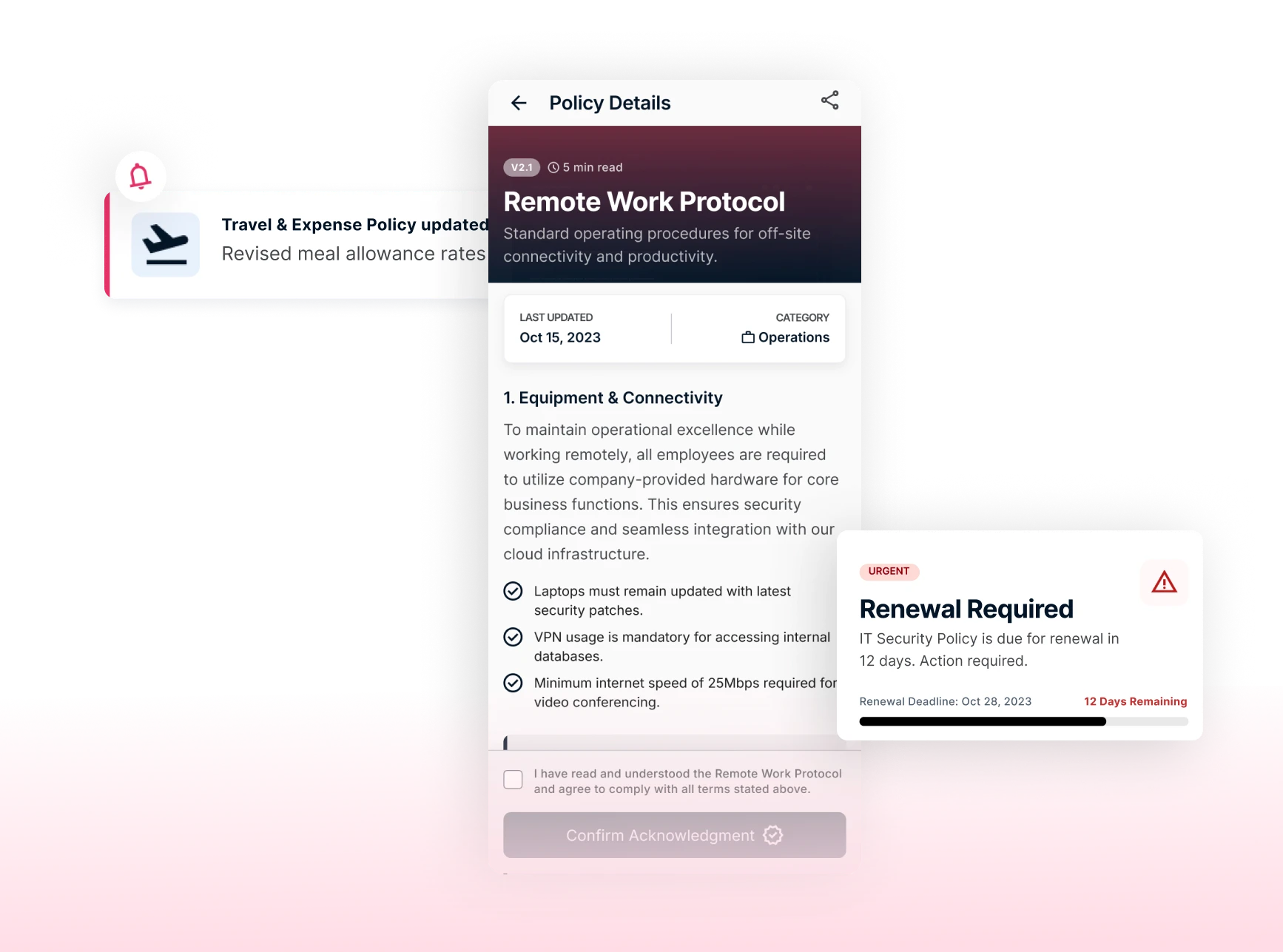 New Policy Updates to Employee