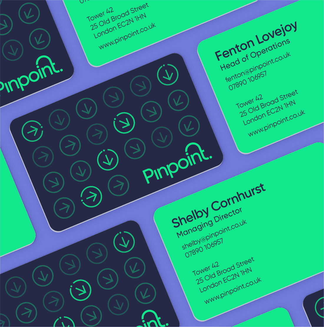 Pinpoint business cards