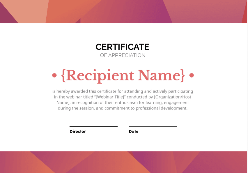 Wauld Certificate